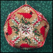 JN284 Tiny Christmas Biscornu JN284 Tiny Christmas Biscornu