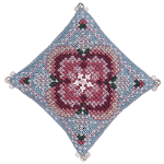 JN330 Winter Rose - Petite Flower Cushion JN330 Winter Rose - Petite Flower Cushion