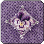 JN332 Pansy Petals • Petite flower cushion JN332 Pansy Petals • Petite flower cushion