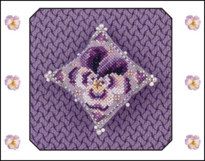 JN332 Pansy Flower Cushion JN332 Pansy Flower Cushion